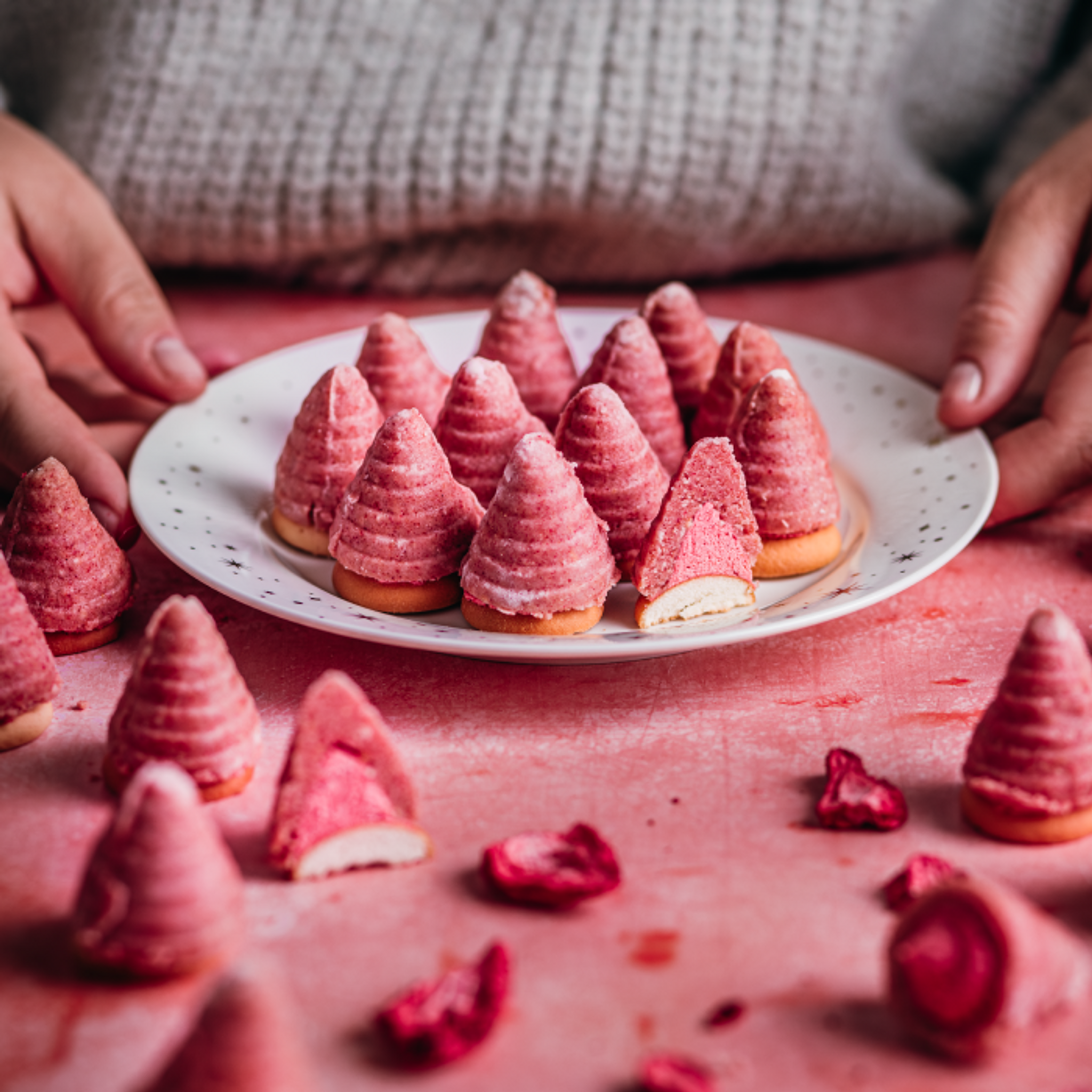 Erdbeer-Bienenkörbchen