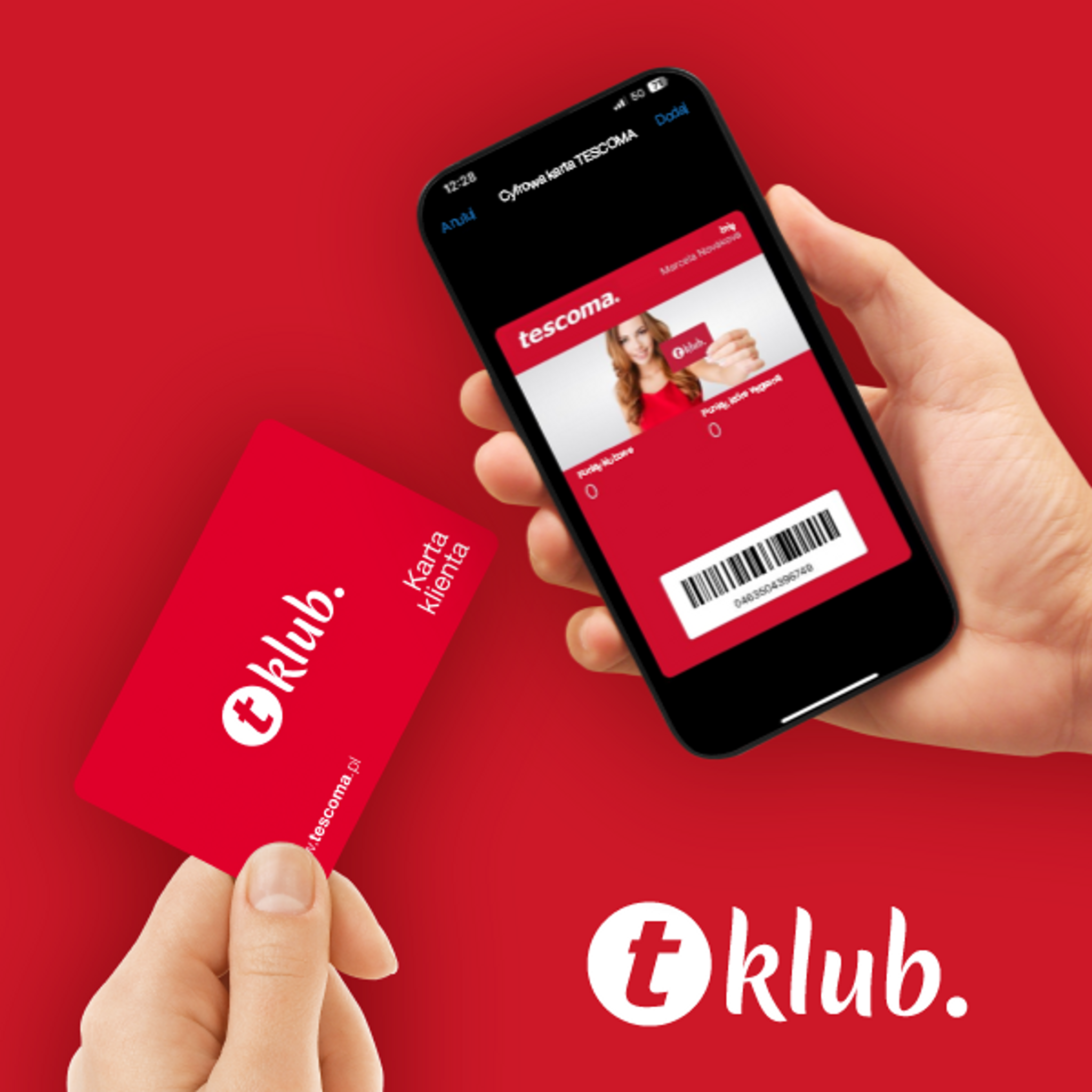 Zarejestruj się w Klubie TESCOMA