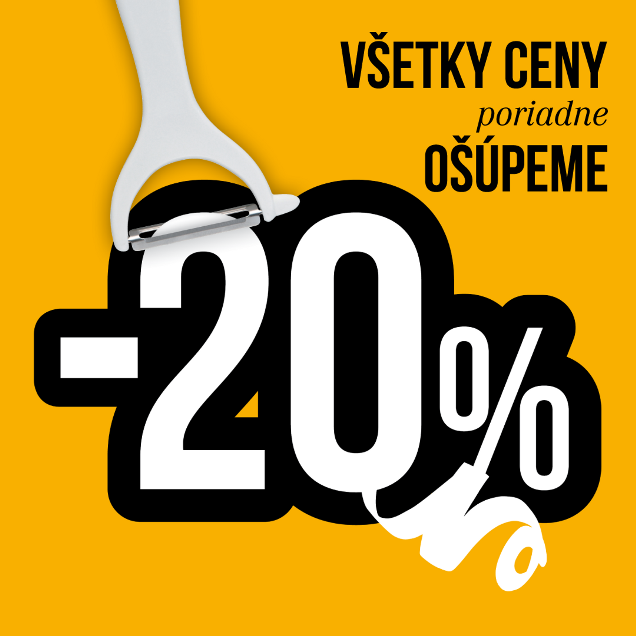 Zľava 20 % na VŠETKO
