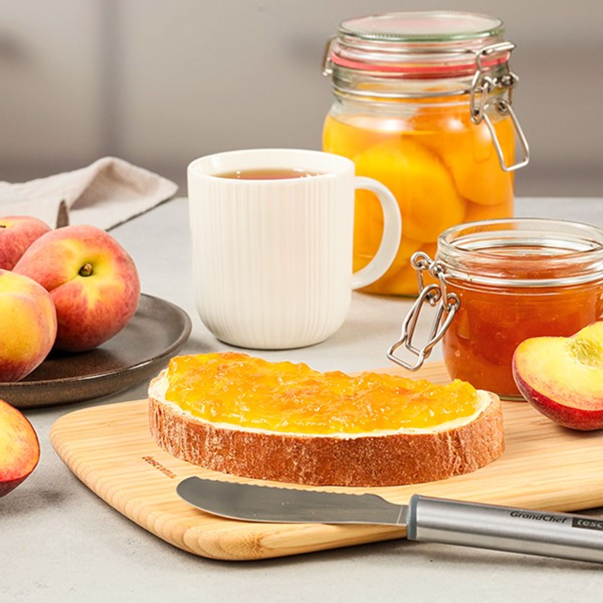 Pfirsichmarmelade mit Zimt und Sternanis