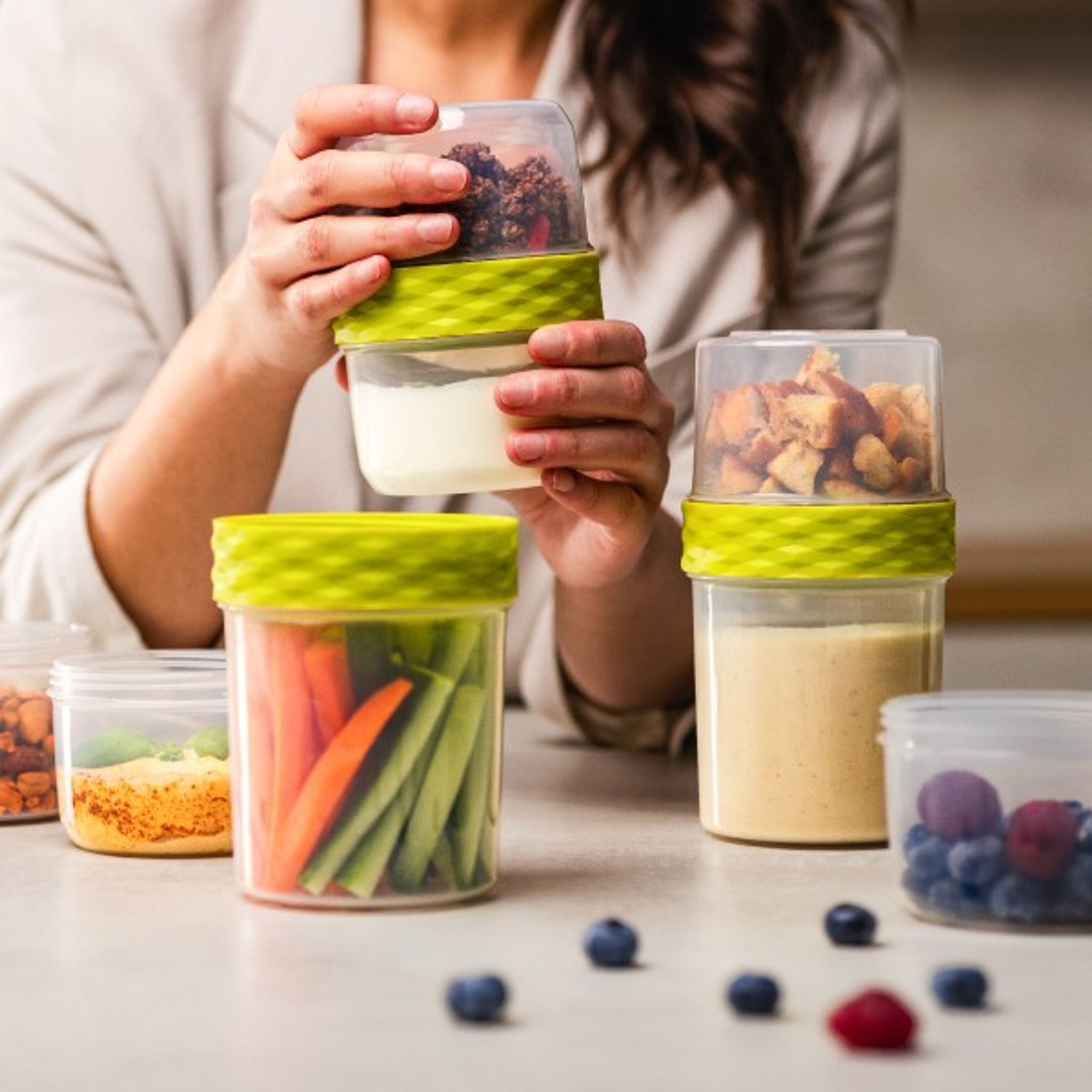 Kreative hausgemachte Snacks