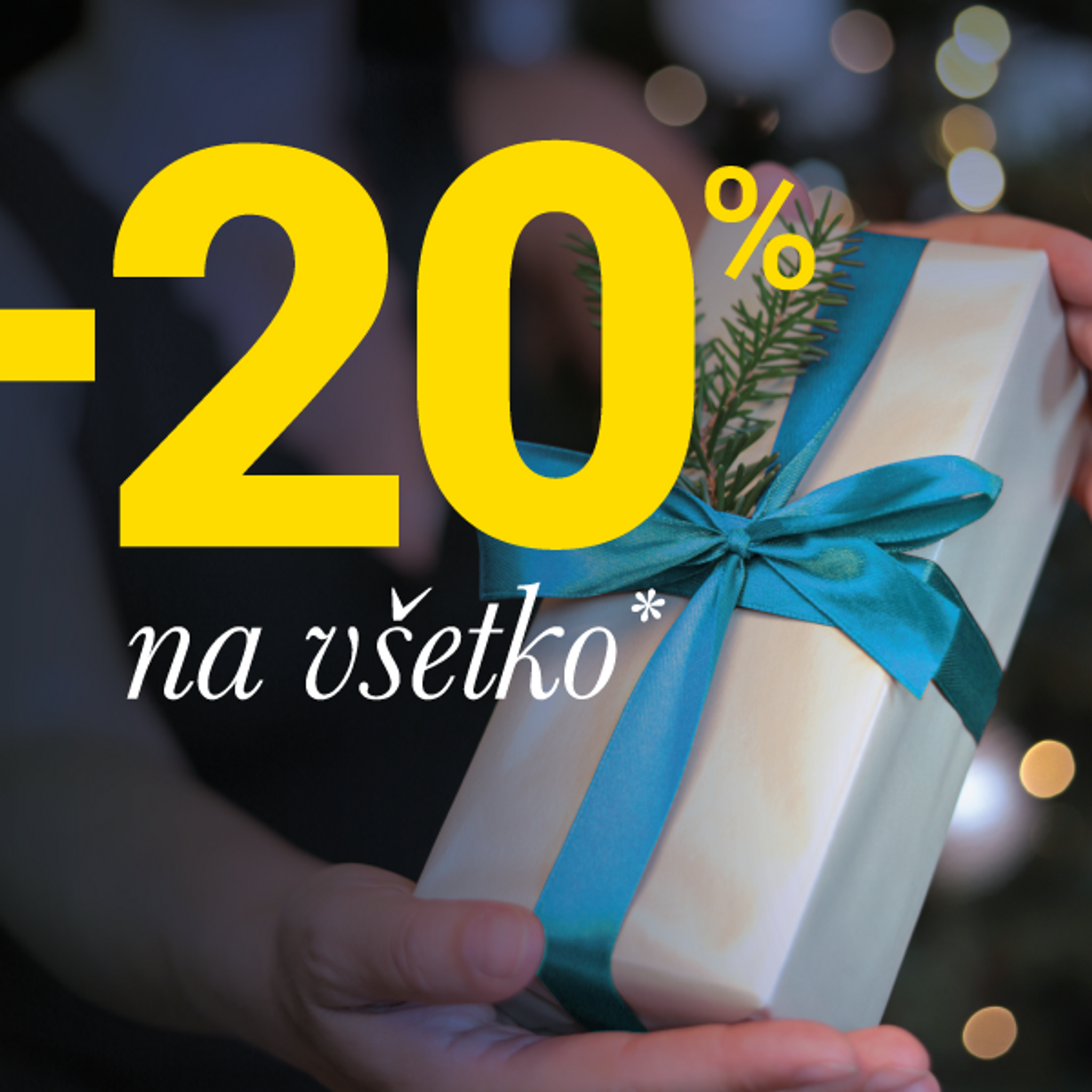 Novoročná zľava 20 % na VŠETKO