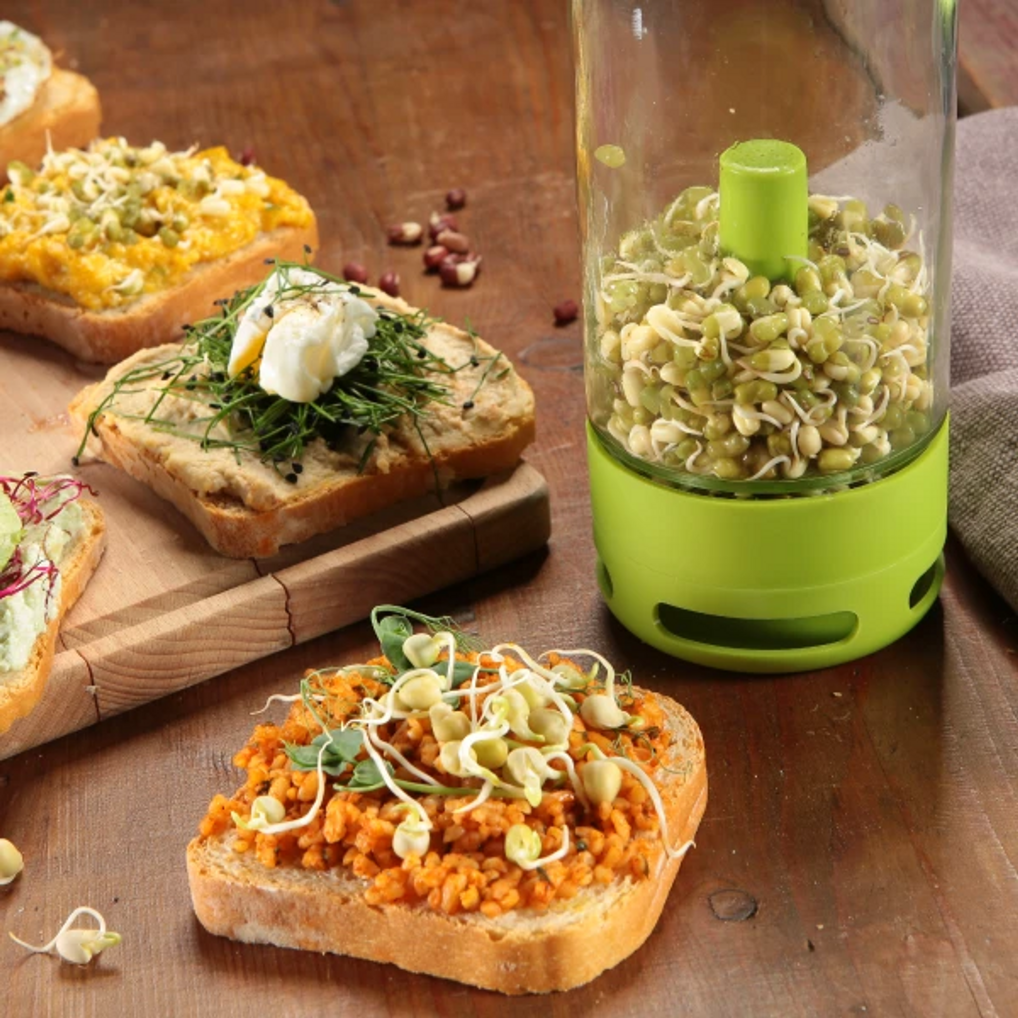 Čerstvé domáce klíčky a microgreens