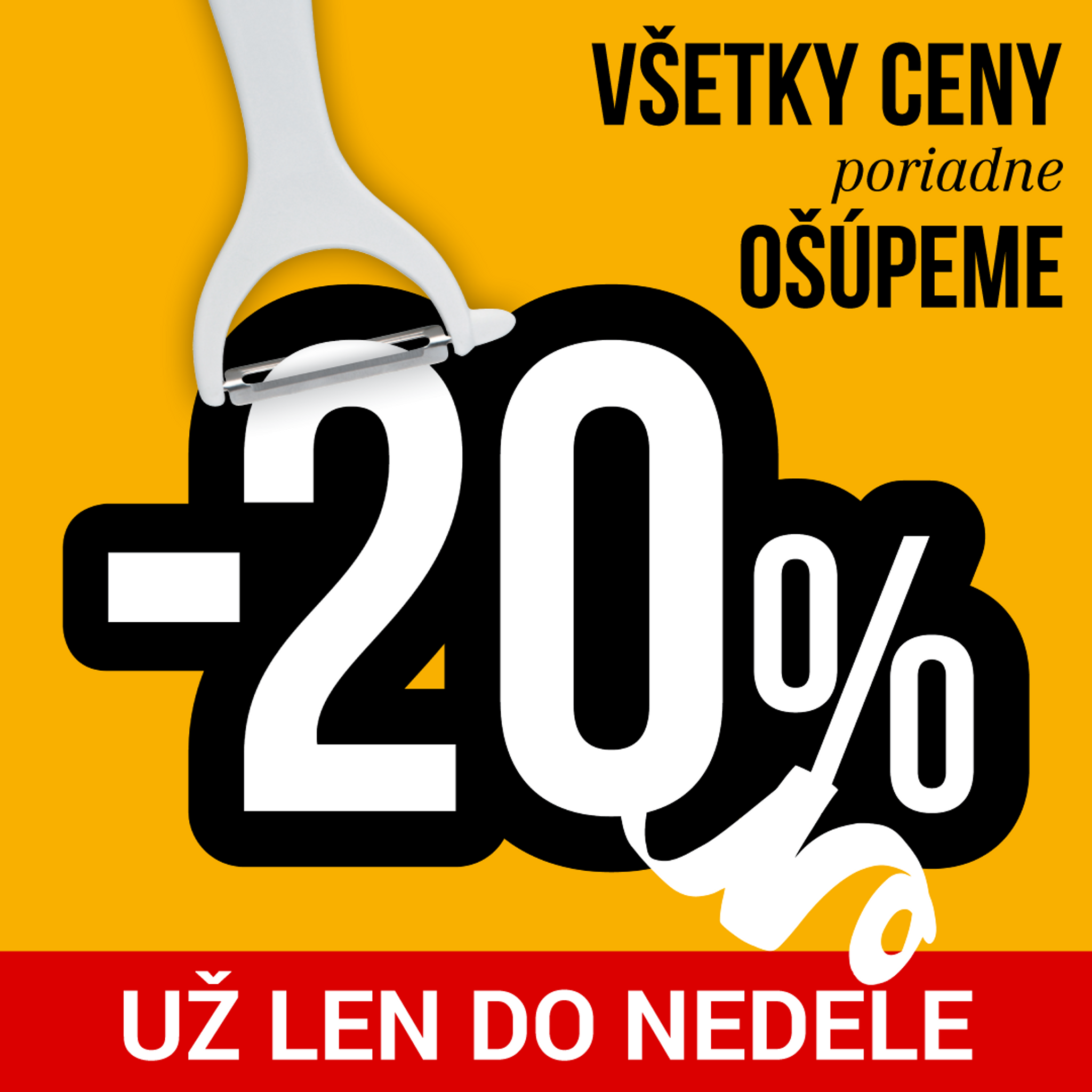 Zľava 20 % na VŠETKO