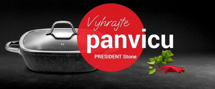 Súťaž o štvorcové panvice PRESIDENT Stone