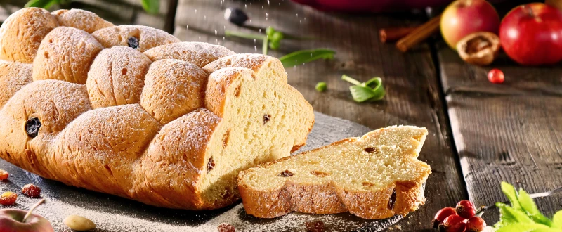 Selbstgemachter Weihnachtszopf Selbstgemachter Weihnachtszopf