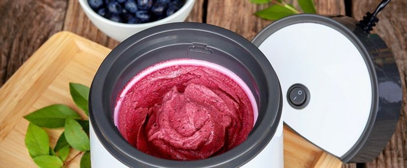 Blaubeer-Eiscreme