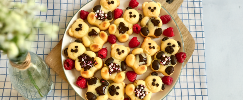 Hausgemachte "Brumi"-Bärchen mit süßer Füllung