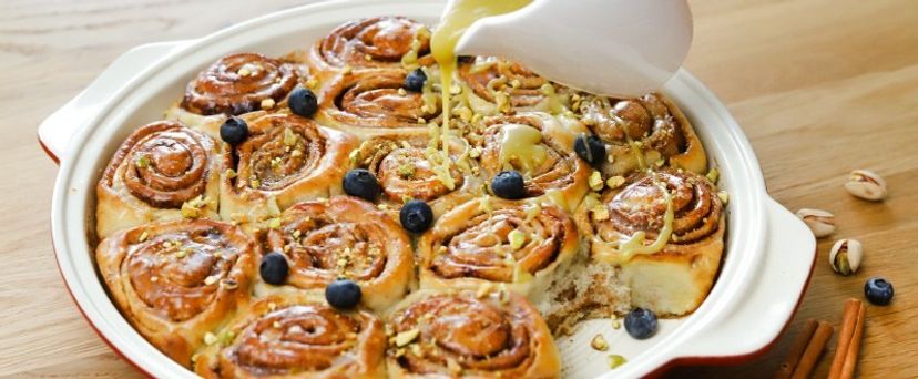 Zimtschnecken mit Pistazien