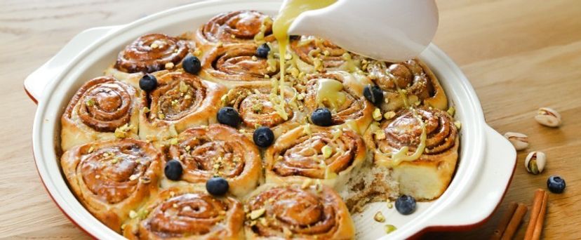 Zimtschnecken mit Pistazien