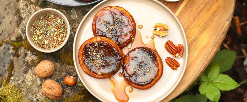 Kürbis-Pfannkuchen mit Marmelade