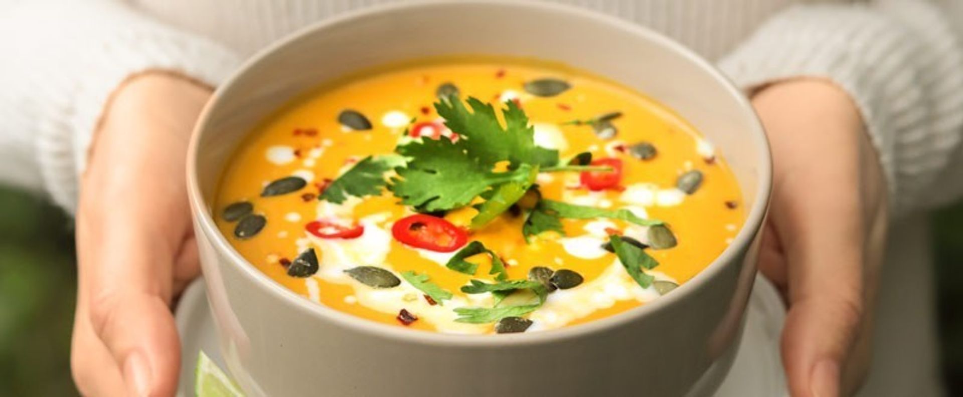 Kürbissuppe aus dem Suppenbereiter