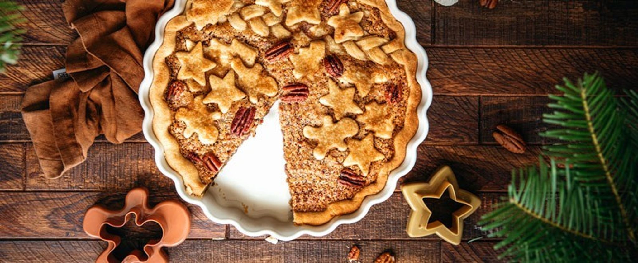 Linzertorte mit Pekannüssen