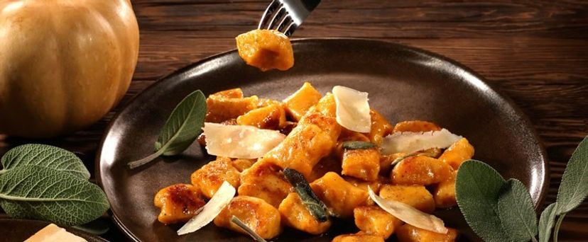 Tekvicové gnocchi s vôňou masla a šalvie