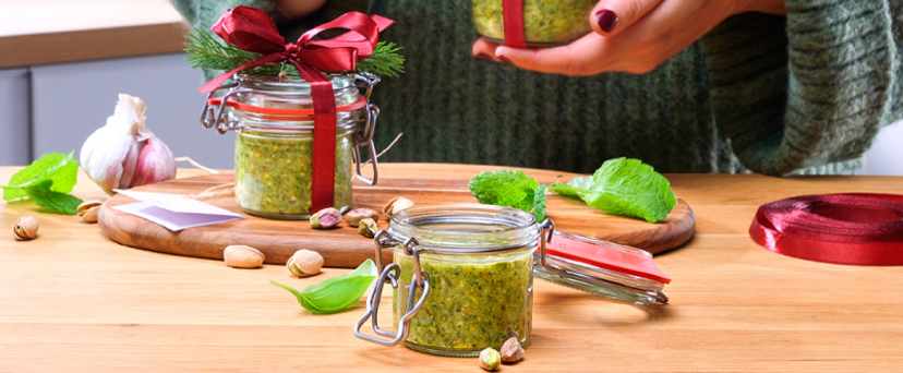 Pistazienpesto besticht durch Aussehen und Geschmack