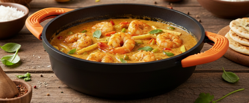 Caril de Gambas Cremoso