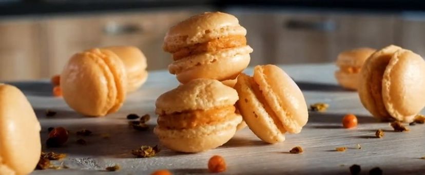 Rakytníkové makrónky