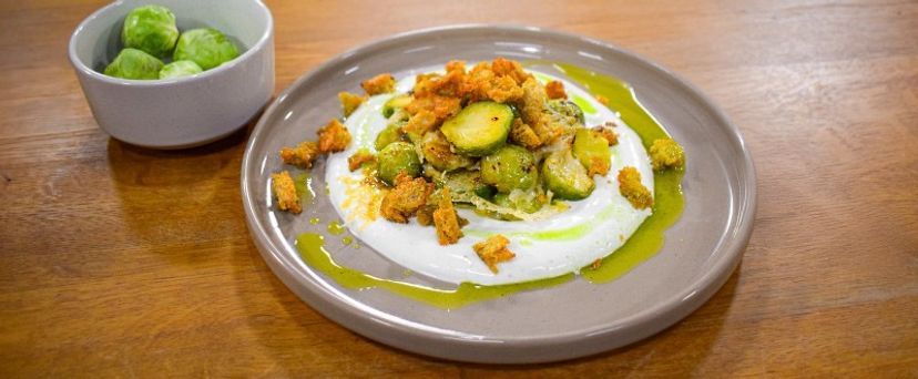 Karamellisierter Kohl mit Parmesan überbacken