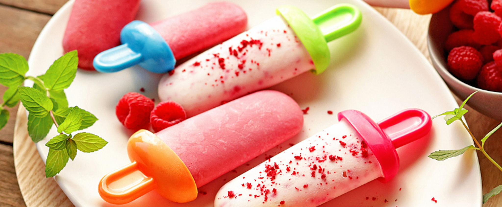 Gelados de Framboesa