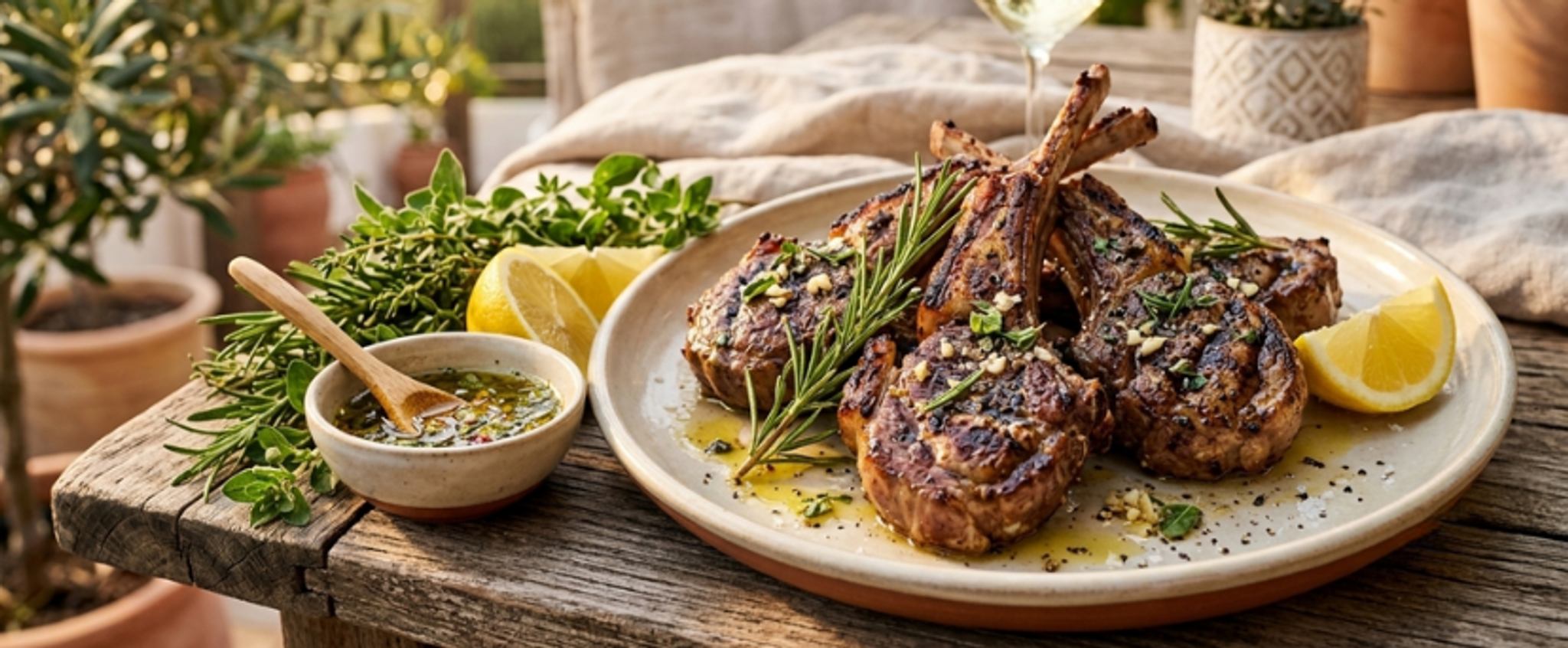 Costeletas de Borrego Grelhadas com Limão e Ervas: a receita de verão para impressionar