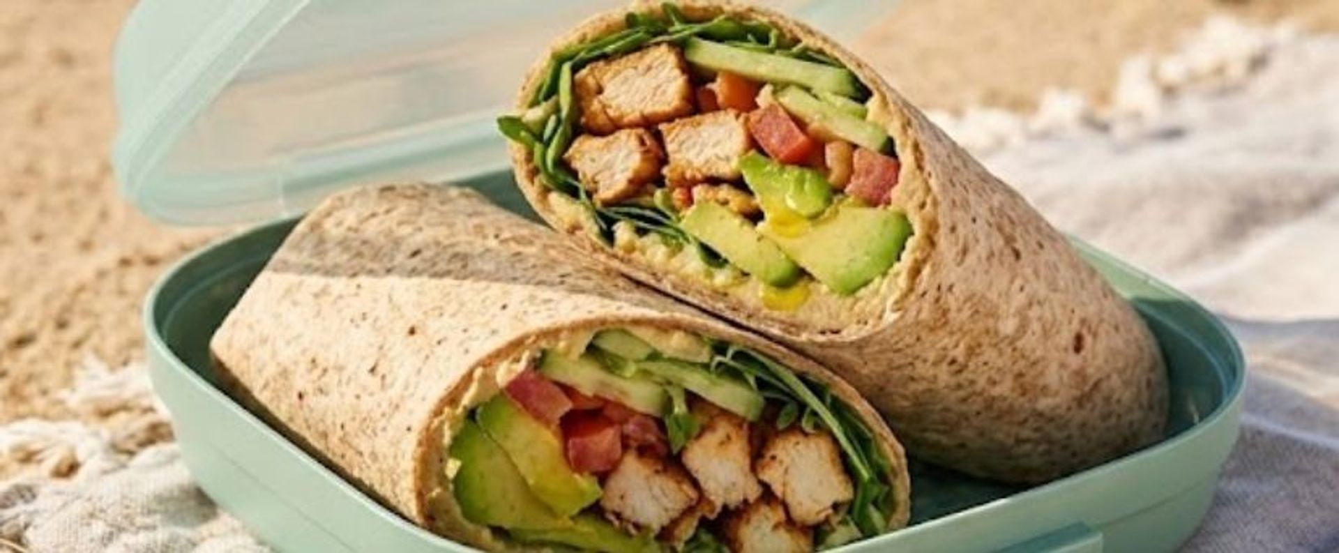 Wraps de Frango para a Praia: frescos, práticos e prontos em 15 minutos