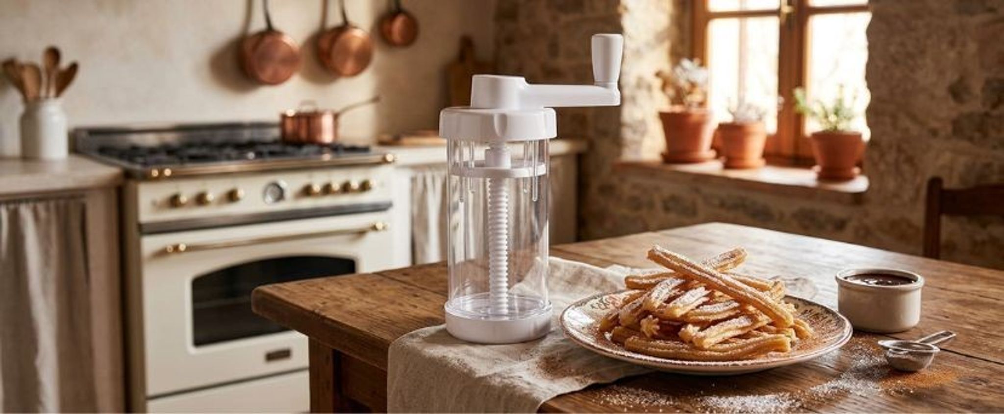 Faça churros estaladiços em casa