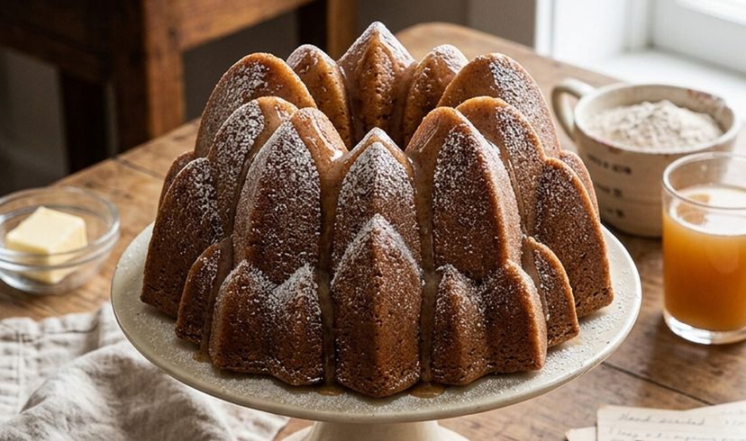 Bolo de Maçã Alto e Fofo