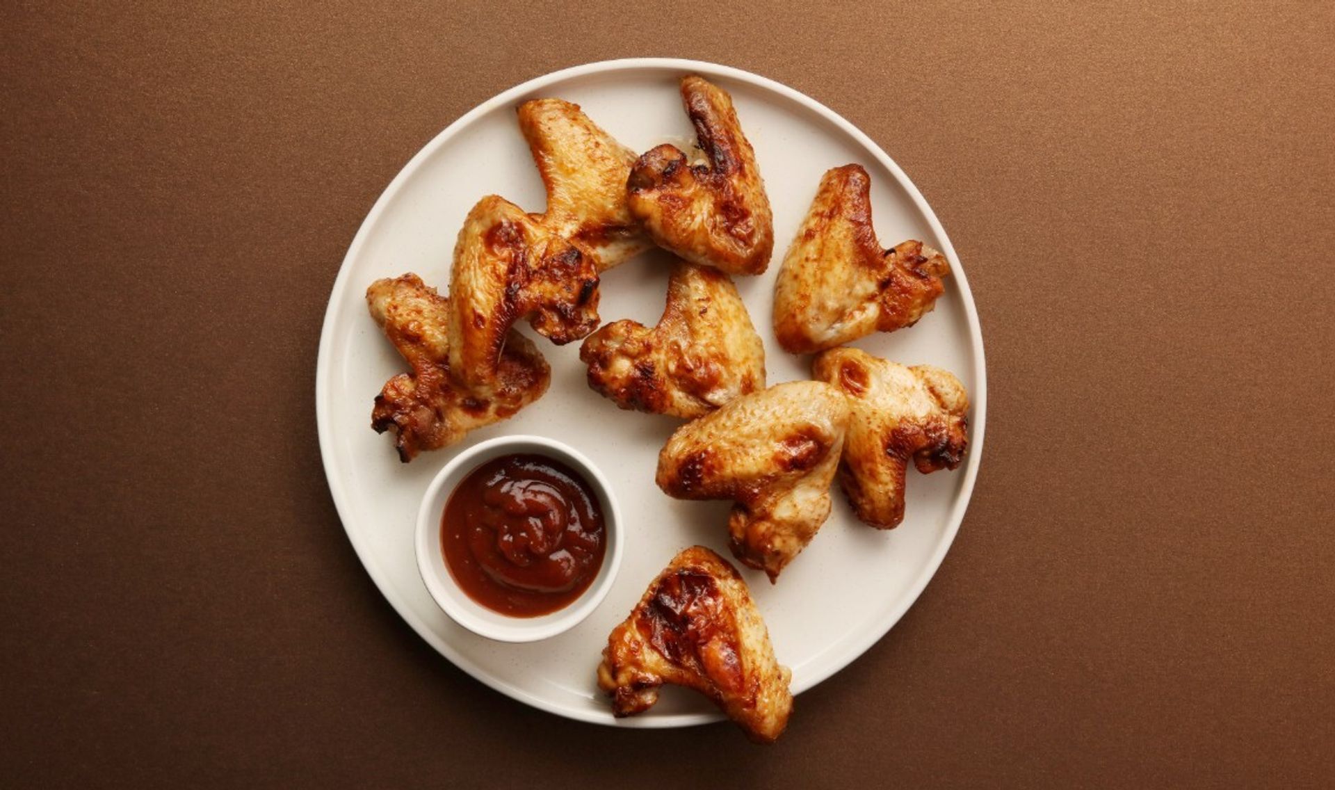 Asas de Frango com Molho Barbecue na Air Fryer