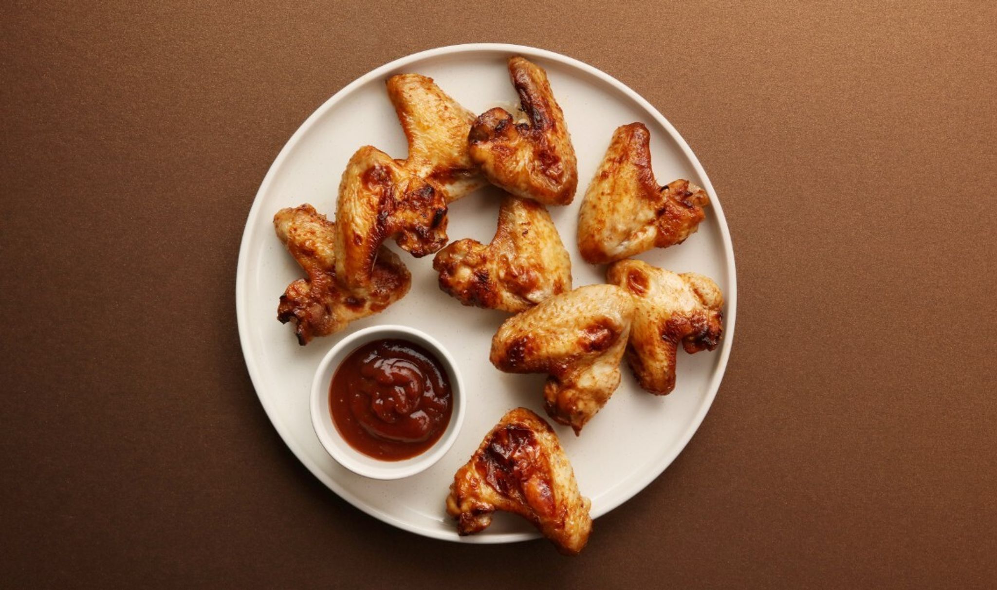 Asas de Frango com Molho Barbecue na Air Fryer