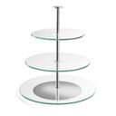 3-tier glass cake stand DELÍCIA