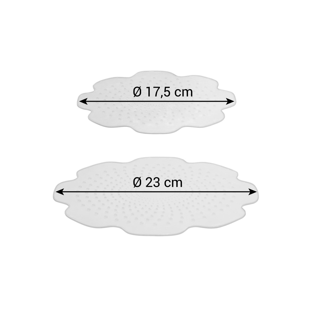 4FOOD Rugalmas Szilikonfedők ø 17 A 23 Cm, 2 Db-os Készlet