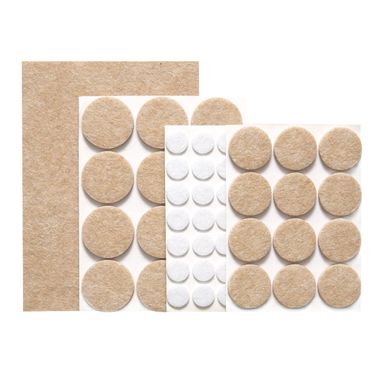 Adhesive pads under furniture PRESTO, set of 60