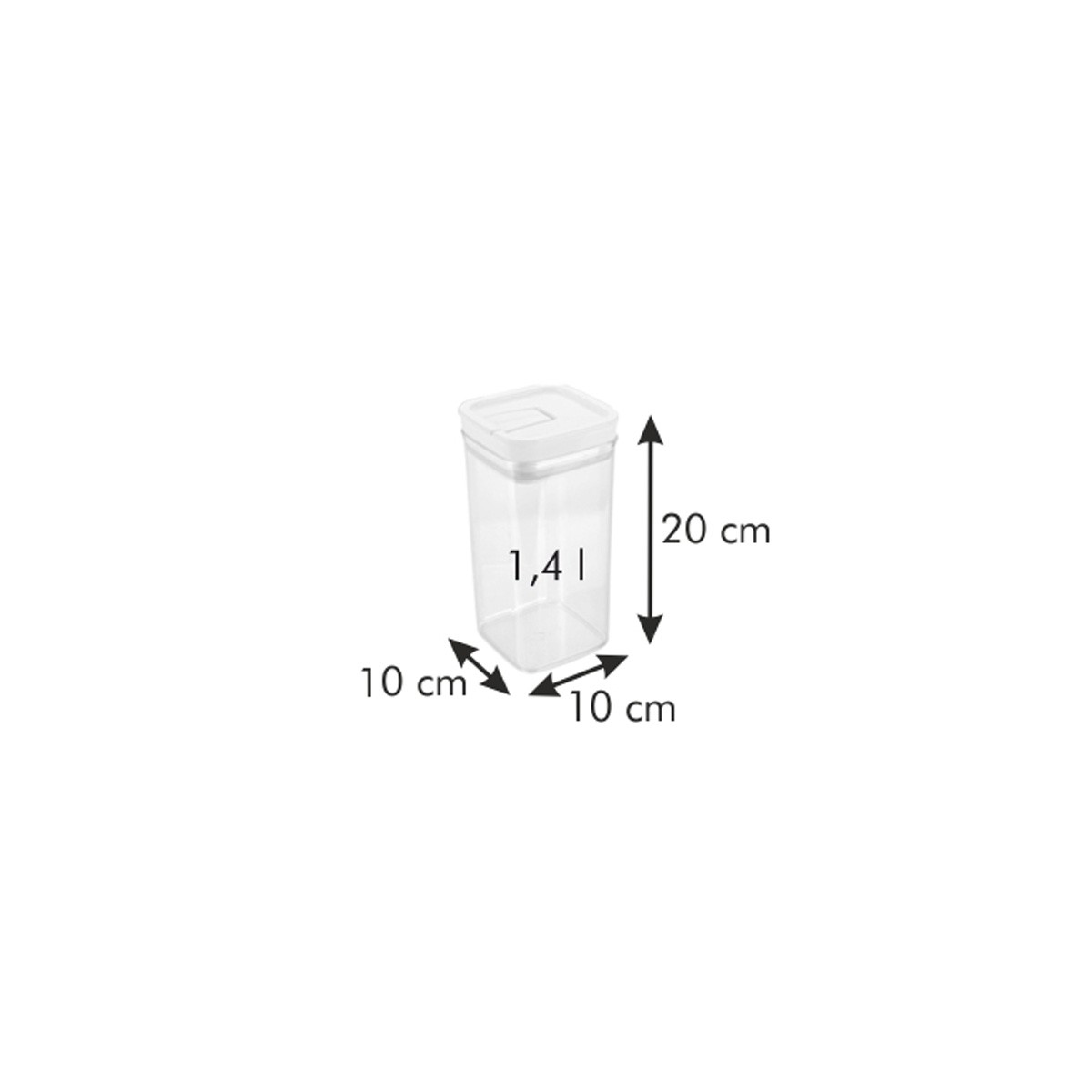 AIRSTOP ételtároló Doboz, 1,4 L