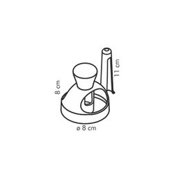 American doughnut maker with dipping tongs DELÍCIA