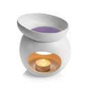 Aroma lamp for scented wax FANCY HOME Stones, white