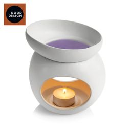 Aroma lamp for scented wax FANCY HOME Stones, white