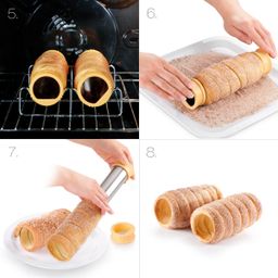 Asadores para el tradicional Trdelnik DELÍCIA, 2 pzs