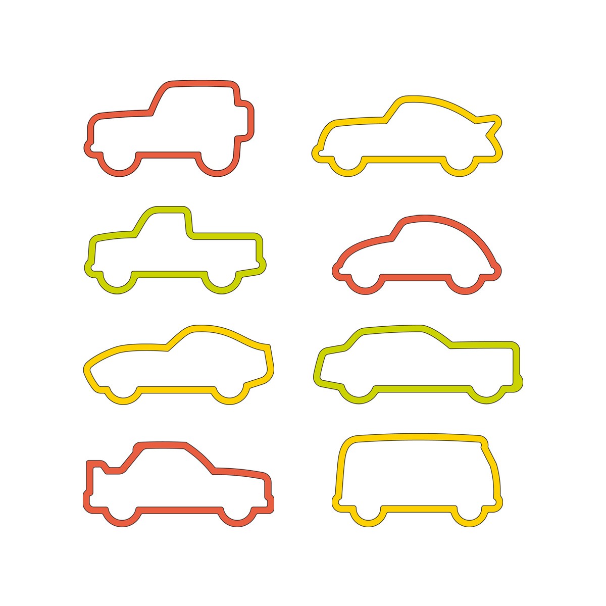 Ausstechformen Autos DELÍCIA KIDS, 8 St.