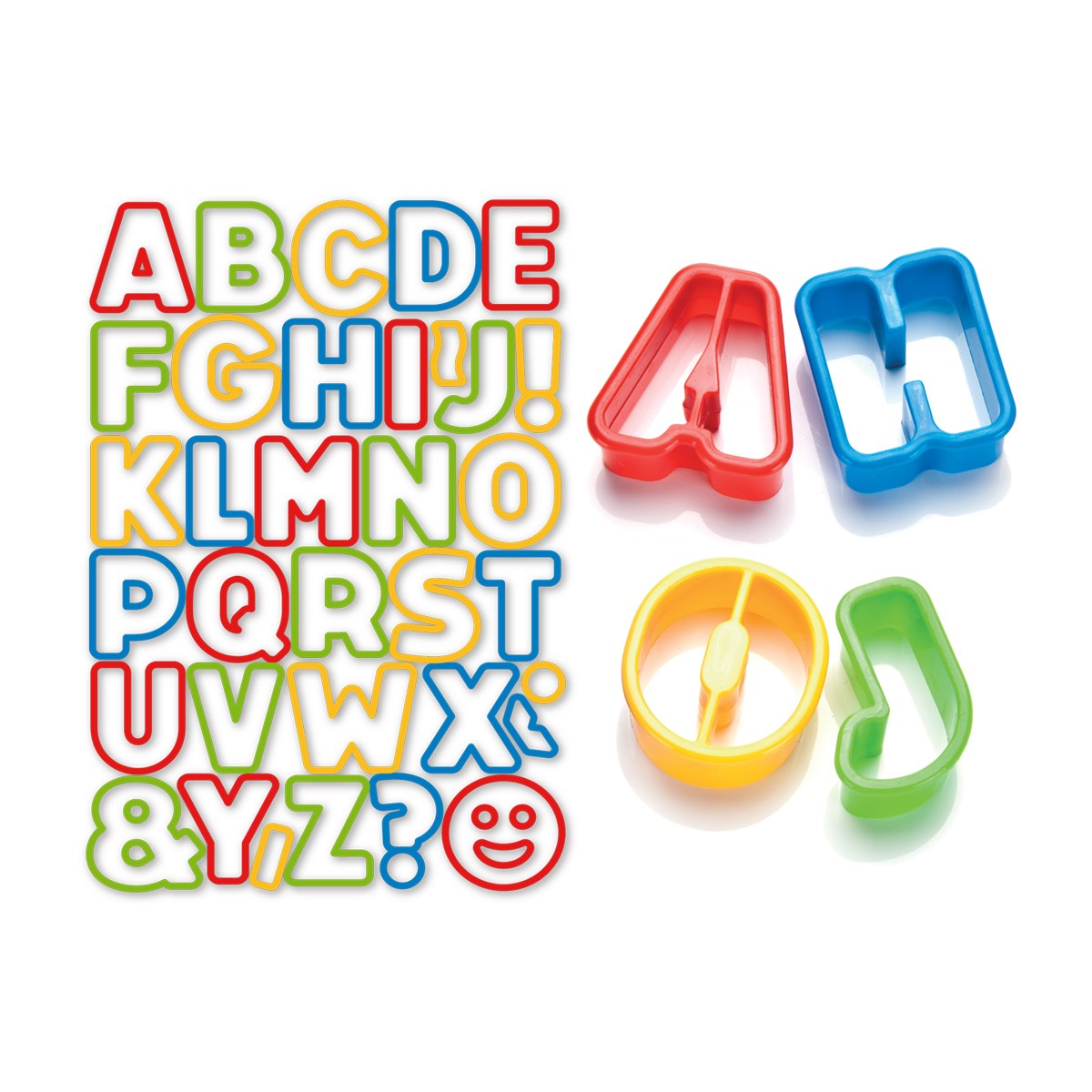 Ausstechformen Buchstaben DELÍCIA KIDS, 34 St.