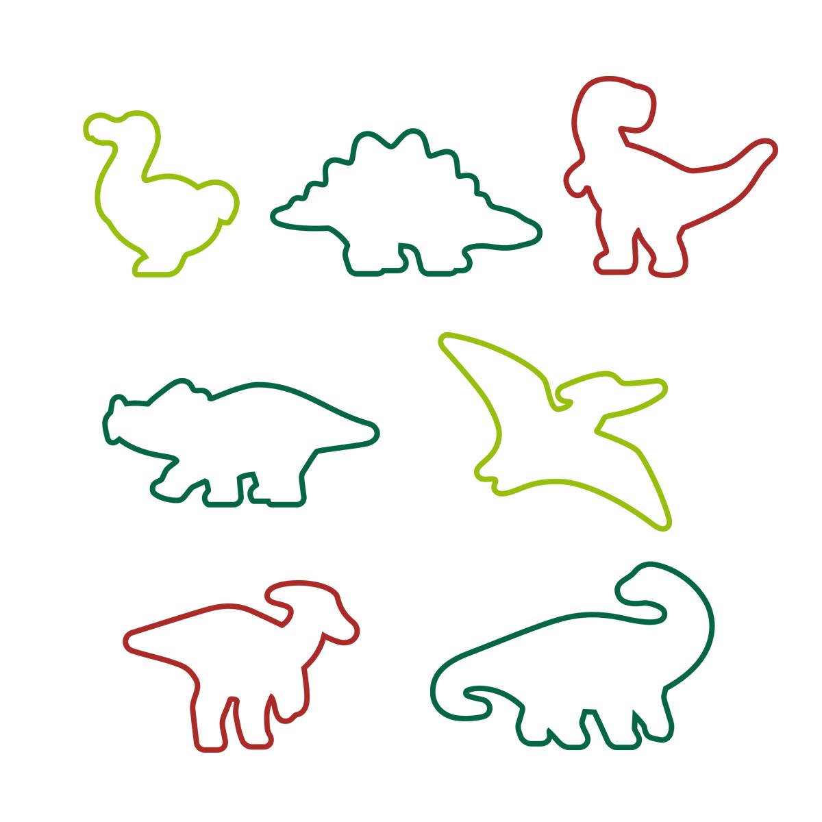 Ausstechformen Dinosaurier DELÍCIA KIDS, 7 St.