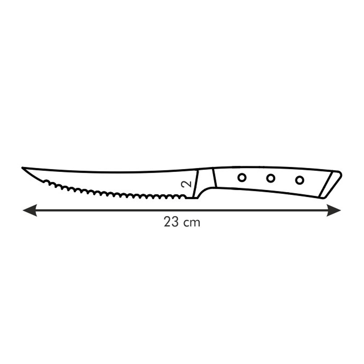 AZZA steakkés 13 cm termék 2. képe