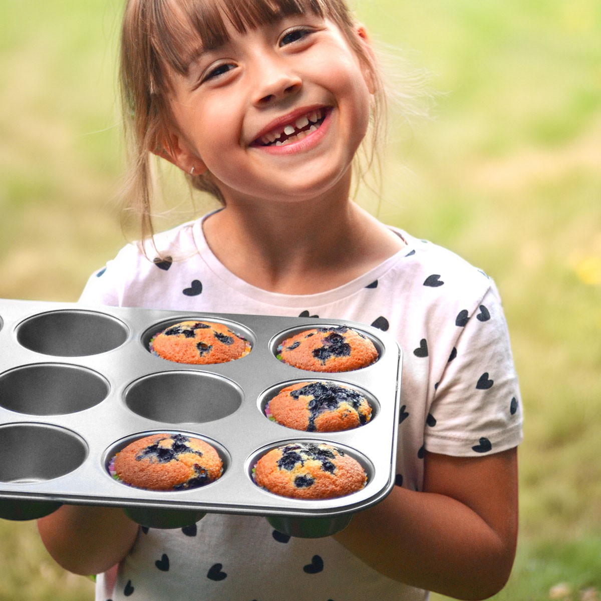 Muffin-Backform Für 12 Stück – Antihaftbeschichtung, Hitzebeständig, 35 X 26 Cm, Teflon