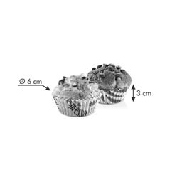 Baking cups DELÍCIA ø 6 cm, 60 pcs, to go with coffee