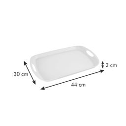 Bandeja FANCY HOME 44 x 30 cm, crema