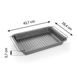 Bandeja horno con rejilla DELÍCIA 40 x 28 cm