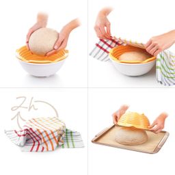 Image of Basket with dish for homemade bread DELLA CASA