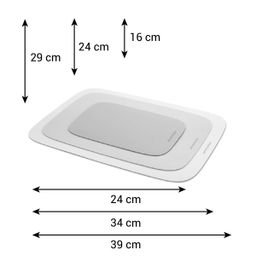 Biegsame Schneidbretter PRESTO, Set 3 St.