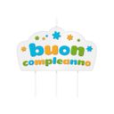 Birthday cake candle DELÍCIA KIDS,Buon compleanno, blue