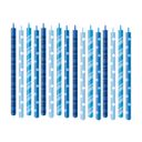 Birthday cake candles DELÍCIA KIDS 12 cm, 16 pcs , blue