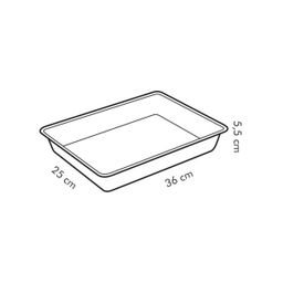 Obraz Blacha do pieczenia głęboka, z plastikową pokrywą DELÍCIA 36 x 25 cm